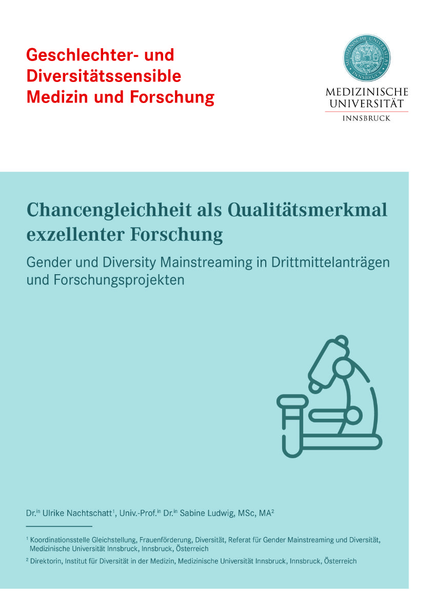 Cover Leitfaden Chancengleichheit