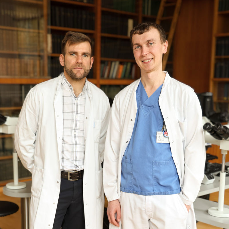 v.l. Steffen Ormanns und Michael Günther Foto © Med Uni Ibk/D.Bullock 
