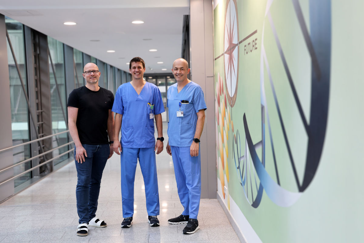 Führten die Analyse durch, v.l.: Andreas Meryk, Alexander Tilg und Roman Crazzolara (c)MUI/Bullock